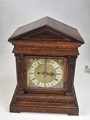 Antique Double Fusee Bracket Clock 5 Gongs