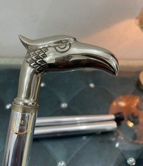 Antique Eagle Head Handle Solid Brass Vintage Style Victorian Walking Stick Cane
