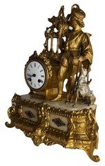 Antique Empire French Mantel Clock Japy 1840 Louis XVI Fully Serviced