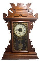 Antique E.N. Welch Kitchen Mantel Clock 8-Day Time And Strike Fully Serviced