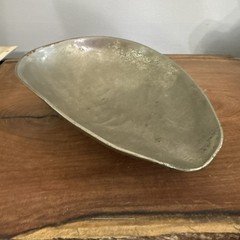 Antique General Store Metal Scale Scoop Pan Candy Tray Basket