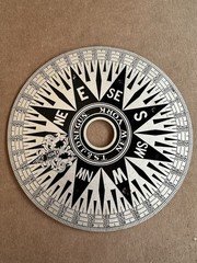 Antique Maritime Compass Dial By TS & JD Negus of New York