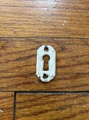 Antique Rim Lock Mortise Lock Key Hole Cover Plate Lock Skeleton Key Escutcheon 