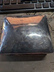 antique sterling silver cigarette case vintage