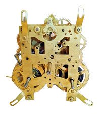 ANTIQUE Time & Strike NEW HAVEN Mantel Clock Movement - For PARTS