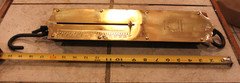 Antique Vintage CHATILLIONS IMPROVED SPRING BALANCE 150lbs Brass Rivet Scale