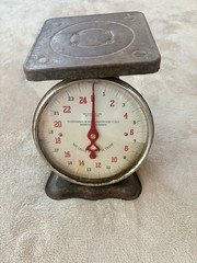 Antique Vintage Scale PATENTED OCT. 29, 1912  JUNE 17, 1913 25 LBS Ruth Dolsen