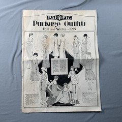 Antique Vtg 1925 Pacific Pattern Catalog Pamphlet Package Outfits Sewing