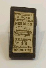 Antique Wm Clark Patent Helix Sewing Needles Redditch England 1850's-1890's Era