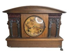 Antique Wm. L. Gilbert Mantle Clock Pendulum & Key Fully Serviced