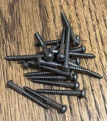 Antique Wood Screws # 4 X 1” Slotted Round Head American Made 20 Pk. Free Ship
