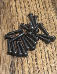 Antique Wood Screws # 5 X 5/8” Slotted Round Head Steel American 20 Pk Free Ship