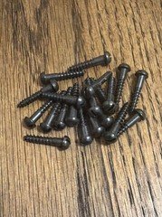 Antique Wood Screws # 6 X 3/4” Slotted Round Head Steel American 20 Pk Free Ship