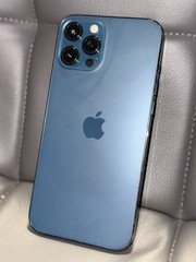 Apple iPhone 12 Pro Max 256GB Pacific Blue Unlocked No Face ID Chipped