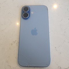 Apple iPhone 17 - 256 GB - Mist Blue (Unlocked) (Cracked) Esn Checks
