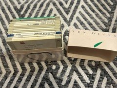 Apple TEN DISKS Box w/ 3.5” Mac Floppy Lot Kinko’s 1985