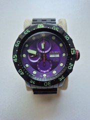 Aragon Valjoux 7750 Purple Automatic Diver Watch