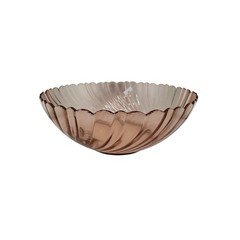 Arcoroc France ROSALINE Pink Swirl Glass 10 1/2" Serving Bowl -FREE SHIPPING