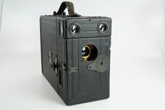 *AS IS, FOR PARTS OR REPAIR* 1905 British Klito No. 3 Falling Plate Box Camera