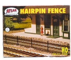 Atlas 774 HO Scale Hairpin Fence Building Kit New in Box