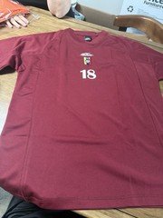 Atletica Soccer Jersey Shirt Burgundy Arango #18 Player Name Size L