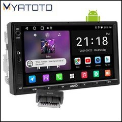 ATOTO Double Din 7" Android Car Play Stereo Radio GPS WiFi Head Unit AM/FM+OBD2