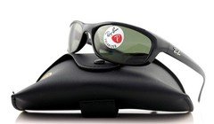 Authentic Ray Ban Predator Black Green Sunglasses RB4115 601/9A 57 mm