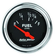 Auto Meter 2518 Traditional Chrome Fuel Level Gauge