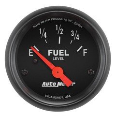 AUTO METER 2641 Z-Series Electric Fuel Level Gauge 2 1/16" Short Sweep/Electric