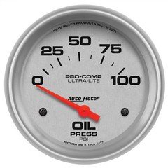 Auto Meter 4427 Ultra-Lite Electric Oil Pressure Gauge, 2.625 in.