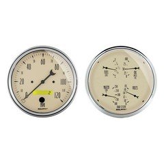 Auto Meter 5in A/B Quad Gauge/Speedo Kit