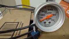Auto Meter pro comp ultra Lite Mechanical Water Temp Gauge  2 1/16"