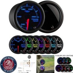 Automatic Transmission Temp Gauge Kit with Multi-Color Display - 80°F to 260°F
