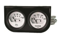 Autometer 2323 Auto Gage Gauge Console, Oil Pressure/Water Temperature 2", 100