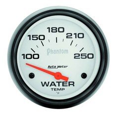 Autometer 5837 Phantom 2-5/8" Water Temperature Gauge, 100-250 F