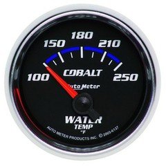 Autometer Cobalt 52-4mm 100-250 deg- F Short Sweep Electronic Water Temperature