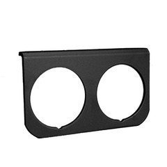 AutoMeter GAUGE MOUNTING PANEL, DUAL, 2-1/16", BLACK, ALUMINUM