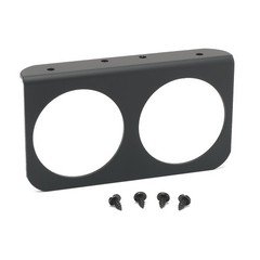 AutoMeter GAUGE MOUNTING PANEL, DUAL, 2-5/8", BLACK, ALUMINUM