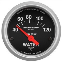 Autometer Sport-Comp 52mm 40-120 Degree Short Sweep Electronic Water Temperature