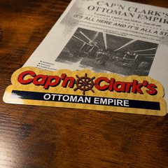 Backrooms A24 Movie Cap'n Clark's Ottoman Empire 6in Vinyl Decal Sticker