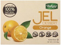 Bakol Jel Dessert, Orange, 3 Ounce (Pack of 12)