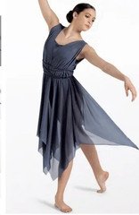 Balera Grecian Style Dance Dress Leotard Indigo Adult Small SA