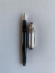 Ball Point Pen Barrel W/ Sterling Silver Cap Cross