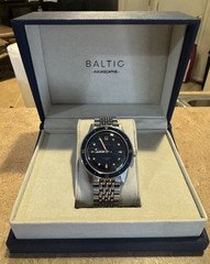 Baltic Aquascaphe Blue Dial Automatic Diver 200m Steel Bracelet Box Papers
