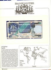 Banknotes of the World Uganda 1988 100 Shillings P-31b UNC UT104778