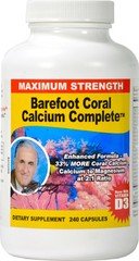 Barefoot Coral Calcium Complete - Bob Barefoot 240 Count - 1500mg Coral Calcium