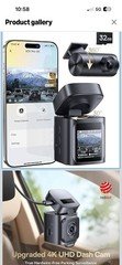 Baseus VD1 Pro Solar Dash Cam Front and Rear, 4K+1080P Dash Camer - SEALED