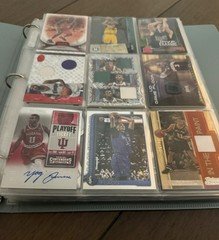 Basketball Card Binder w/ Topps Chrome Cooper Flagg RC, Lebron, Auto, GU & More