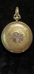 Beautiful 14K And Enameled Hunter Case, Key Winded, Case Only