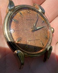 Beautiful Vintage Benrus Manual Wind With Tropical Patina Dial